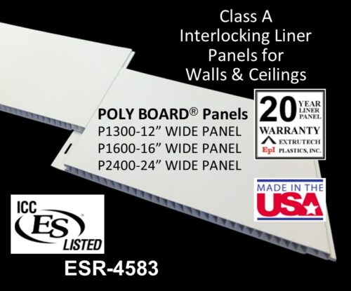 PVC Interlocking Wall Liner Panels