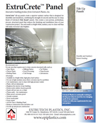 ExtruCrete Sanitary Panel for Tip-up Walls