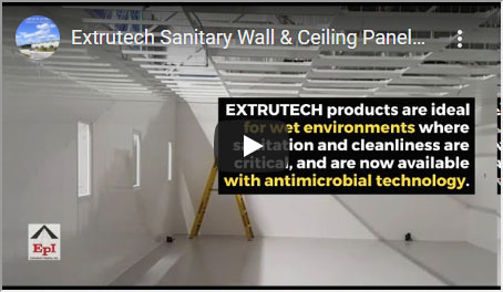Extrutech Sanitary Wall & Ceiling Panels for the Food Processing Industry